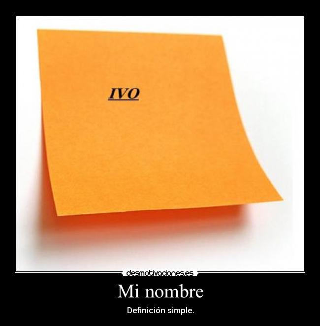 Mi nombre -
