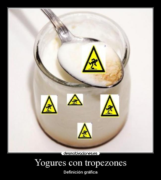 Yogures con tropezones - 