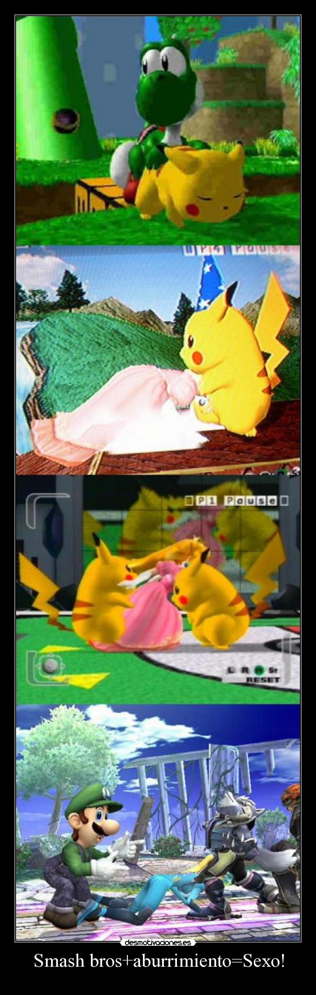 Smash bros+aburrimiento=Sexo! - 