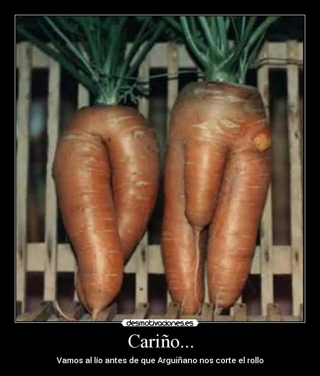 Cariño... - Vamos al lío antes de que Arguiñano nos corte el rollo