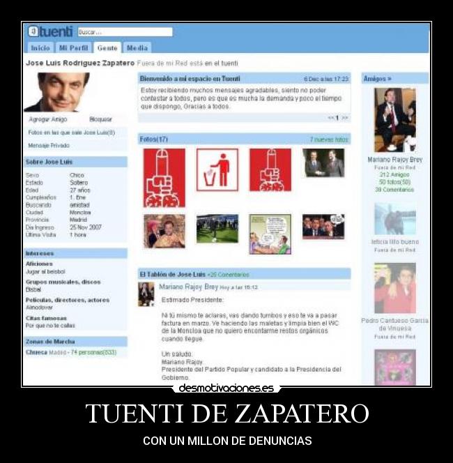 TUENTI DE ZAPATERO -