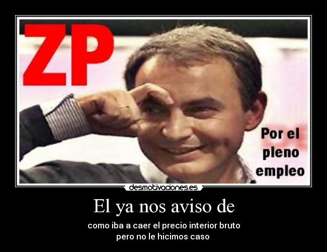 El ya nos aviso de - 