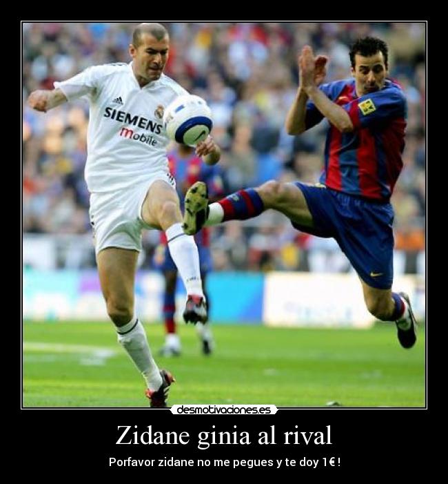 Zidane ginia al rival - 