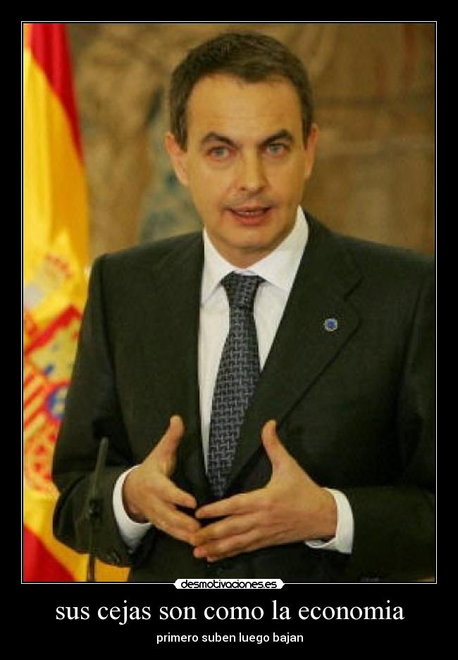 sus cejas son como la economia -