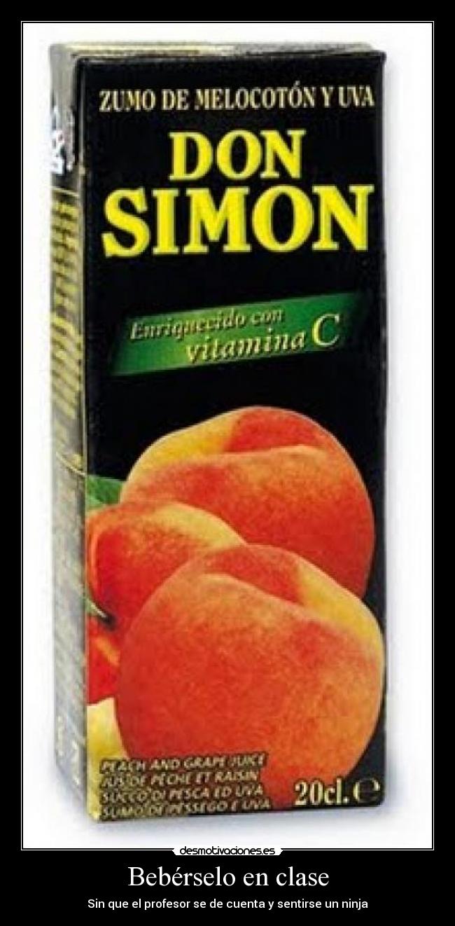 Bebérselo en clase -