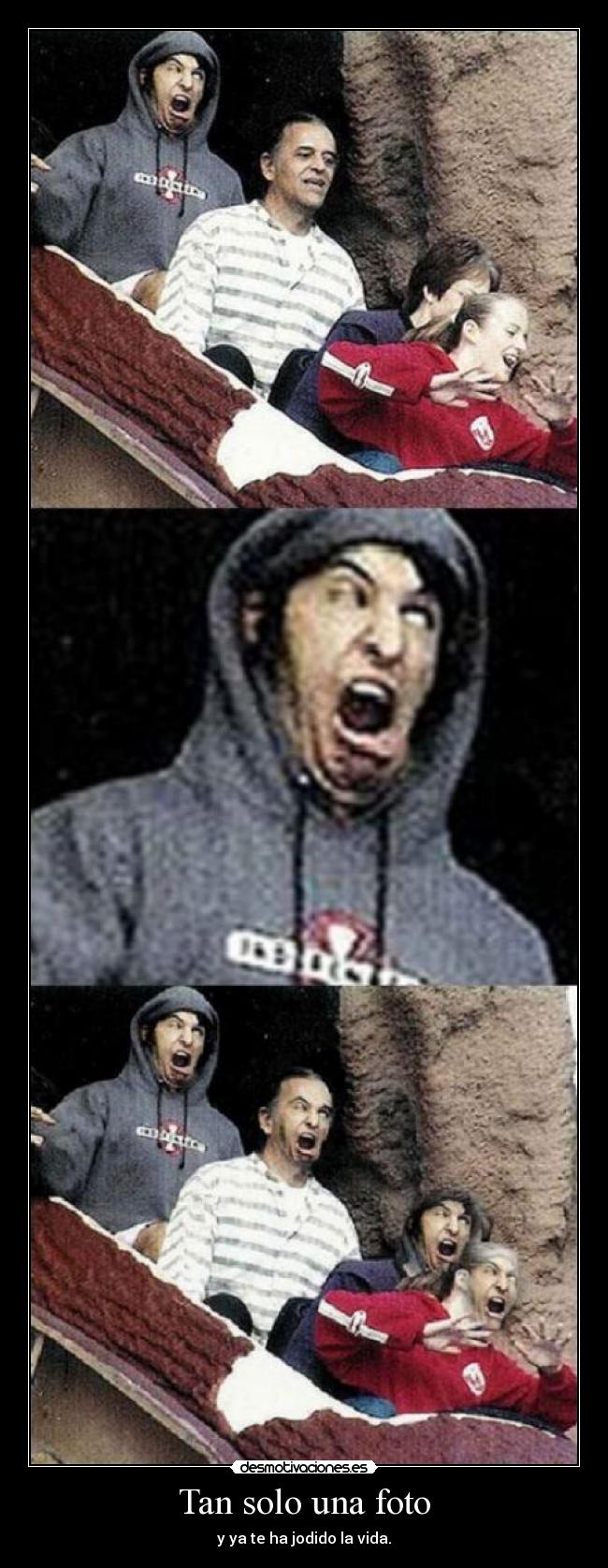 Tan solo una foto - y ya te ha jodido la vida.
