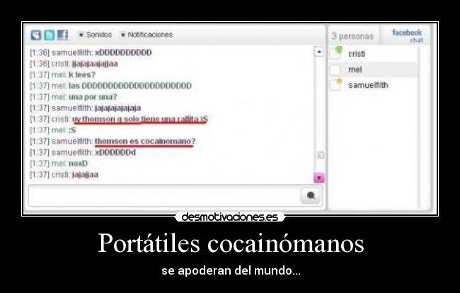 Portátiles cocainómanos -