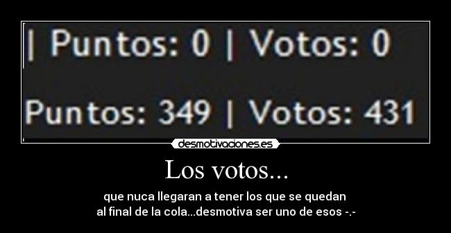 Los votos... - 
