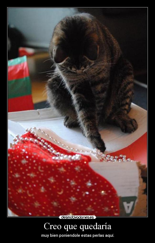 Creo que quedaría - muy bien poniendole estas perlas aquí.