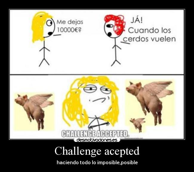 Challenge acepted - haciendo todo lo imposible,posible