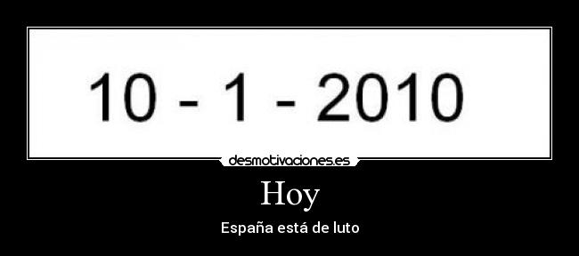 Hoy - España está de luto