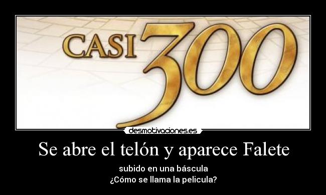 Se abre el telón y aparece Falete - 