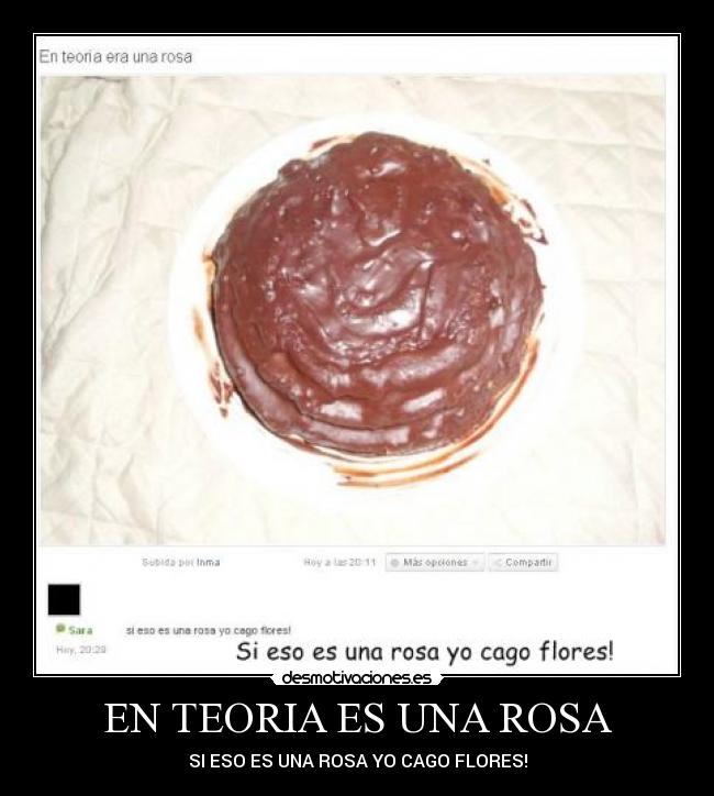 EN TEORIA ES UNA ROSA - SI ESO ES UNA ROSA YO CAGO FLORES!