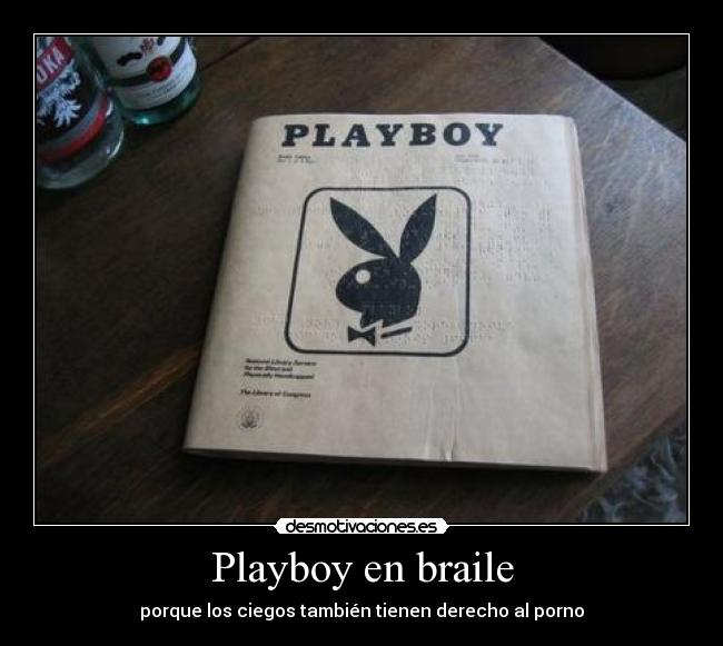 Playboy en braile - porque los ciegos también tienen derecho al porno