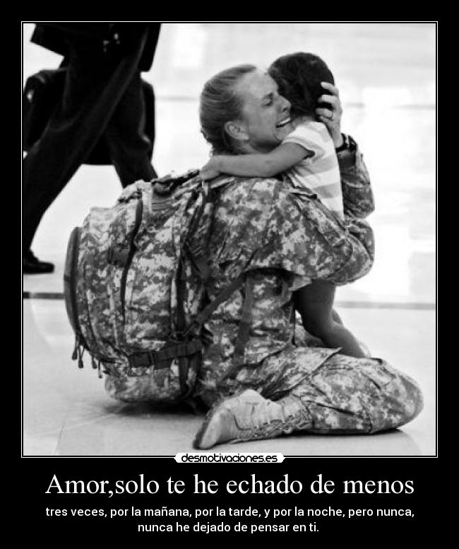 Amor,solo te he echado de menos -