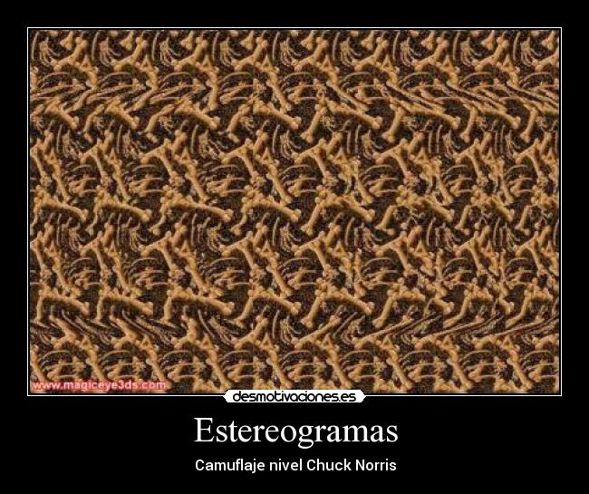 carteles estereogramas desmotivaciones
