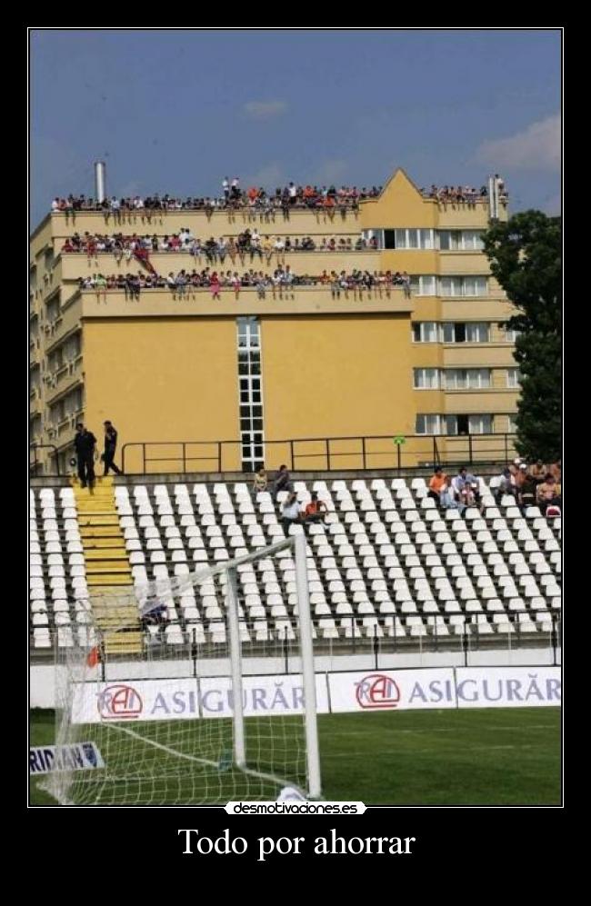 carteles futbol ahorro ahorrar terraza desmotivaciones