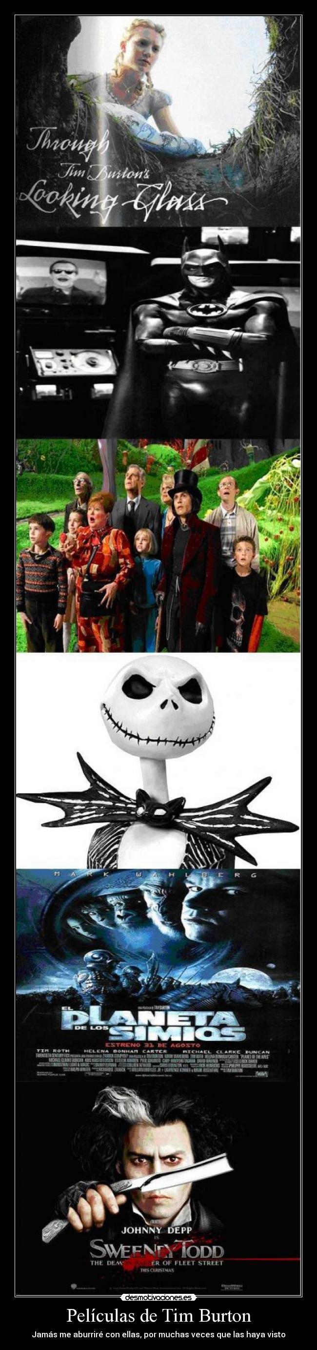 Películas de Tim Burton - Jamás me aburriré con ellas, por muchas veces que las haya visto