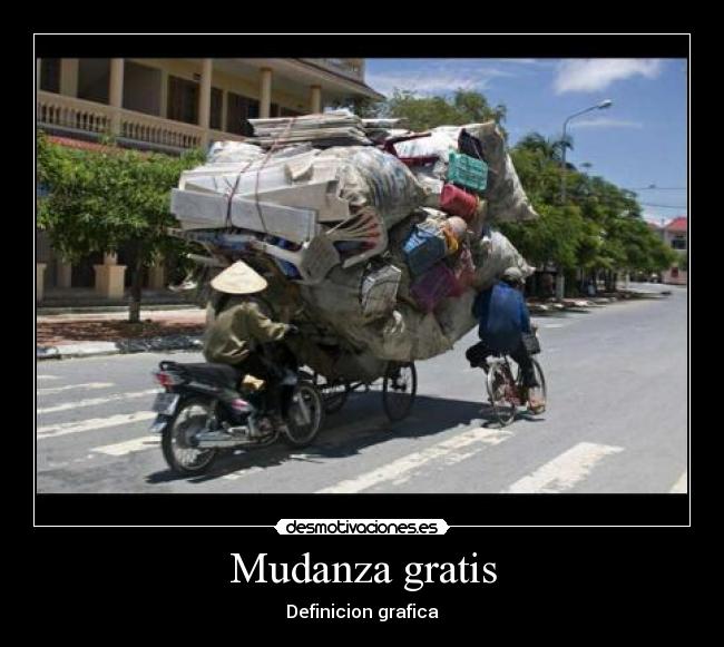 Mudanza gratis - Definicion grafica
