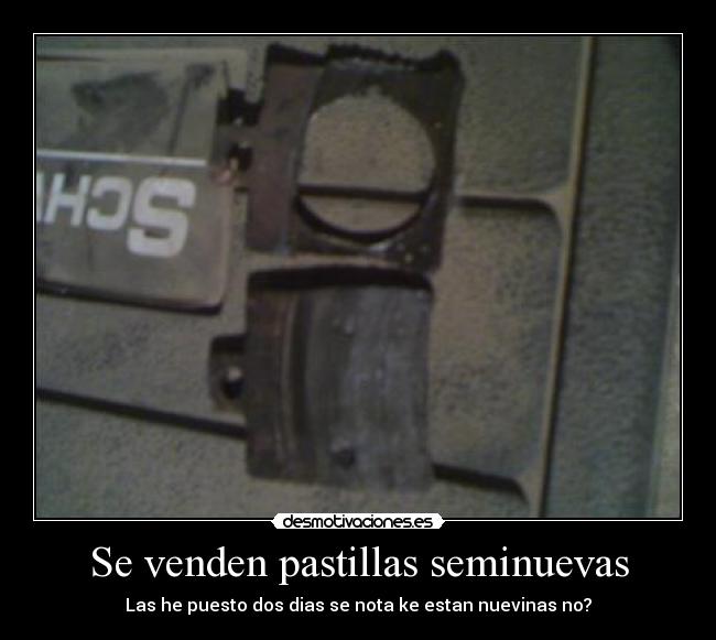 Se venden pastillas seminuevas - 