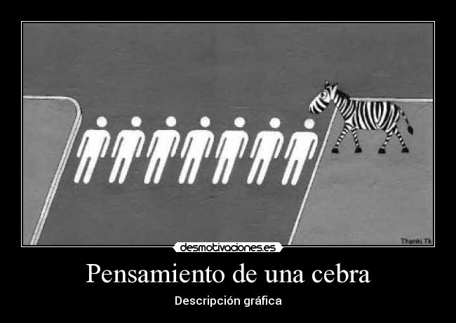 Pensamiento de una cebra -