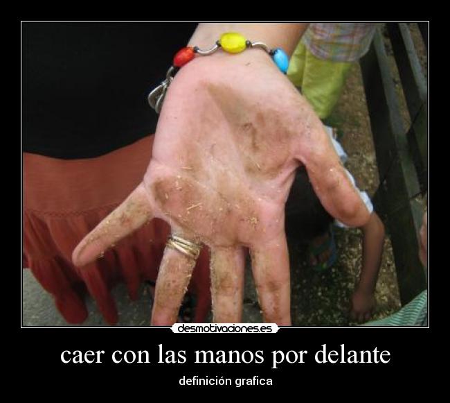 caer con las manos por delante - definición grafica