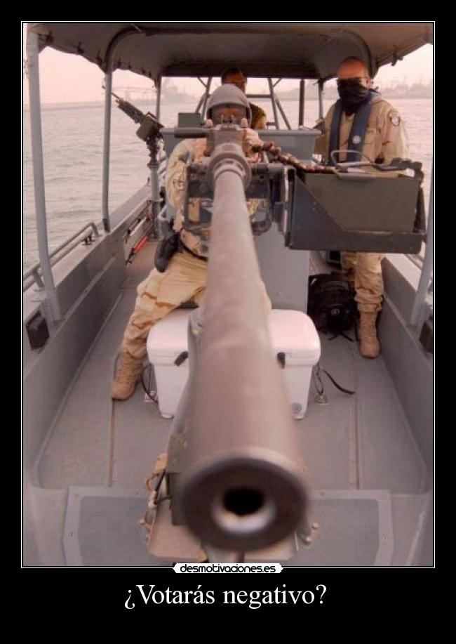 ¿Votarás negativo? -