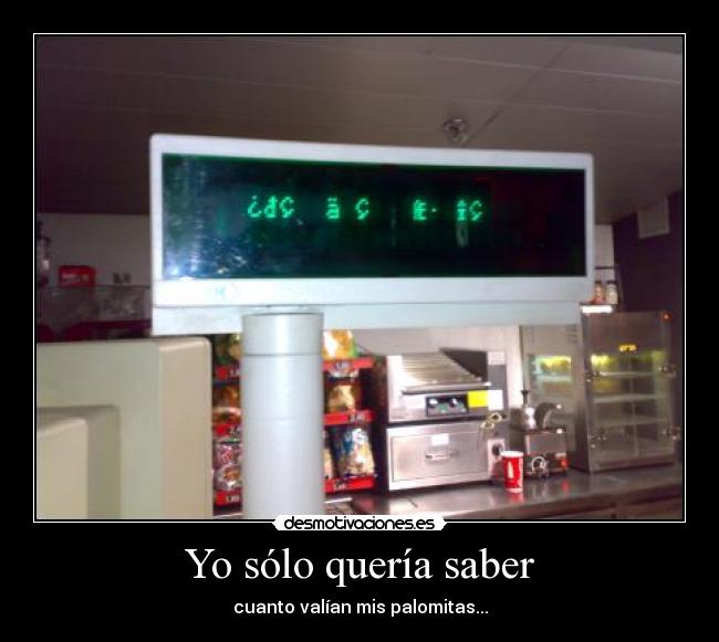 Yo sólo quería saber -