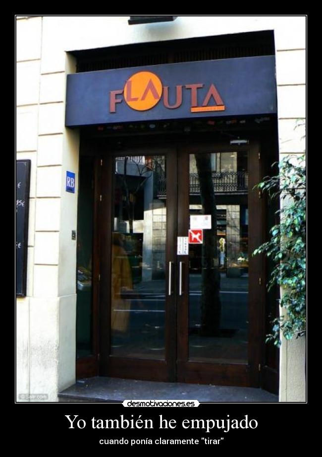 Yo también he empujado -