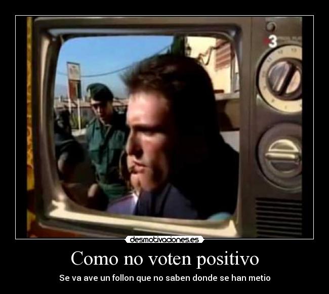 Como no voten positivo - Se va ave un follon que no saben donde se han metio