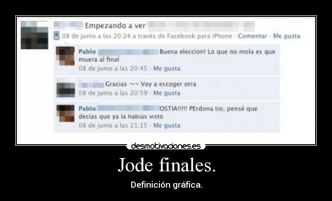 Jode finales. - Definición gráfica.