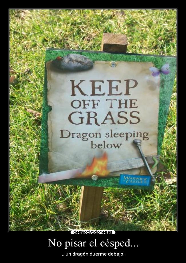 No pisar el césped... - 
