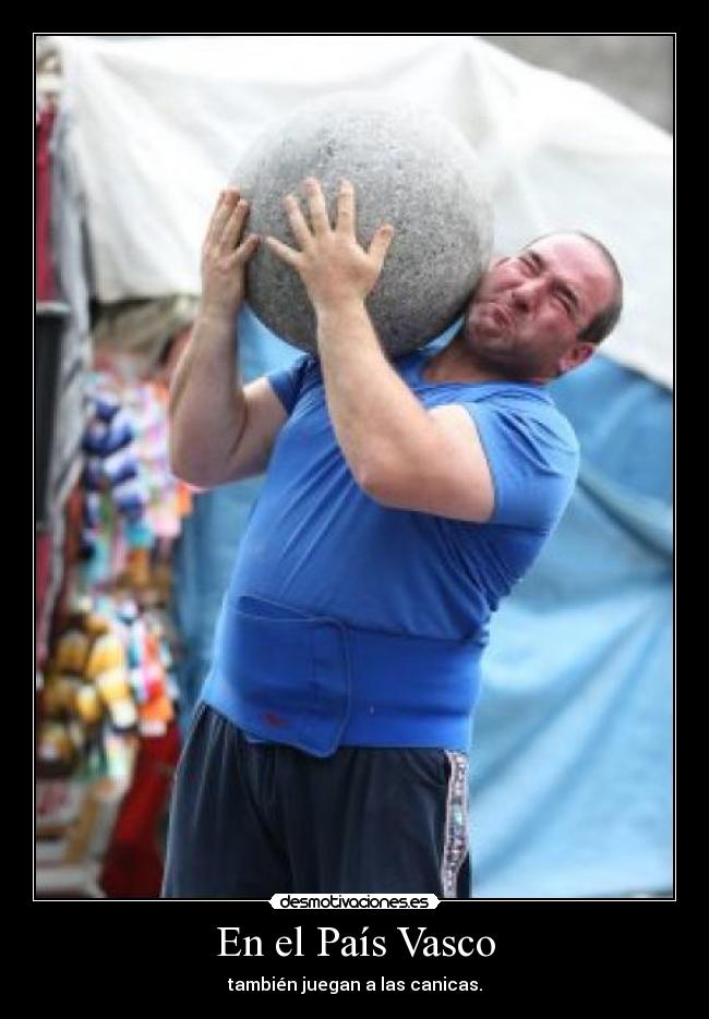 En el País Vasco - también juegan a las canicas.