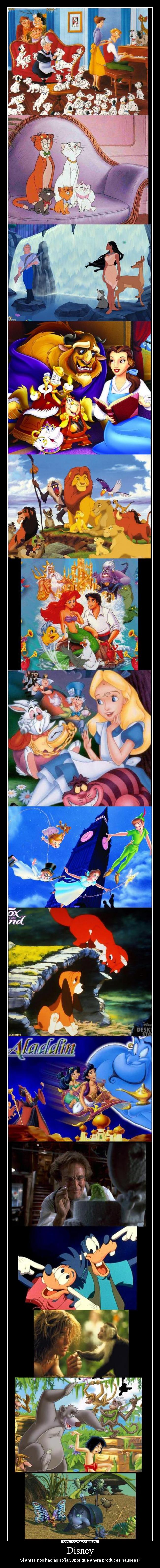 Disney - Si antes nos hacías soñar, ¿por qué ahora produces náuseas?