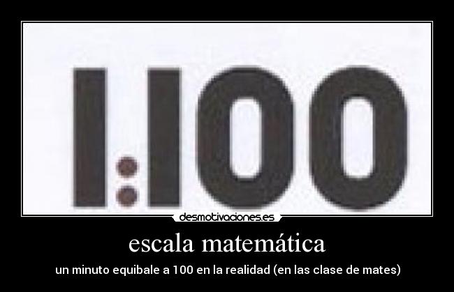 escala matemática -