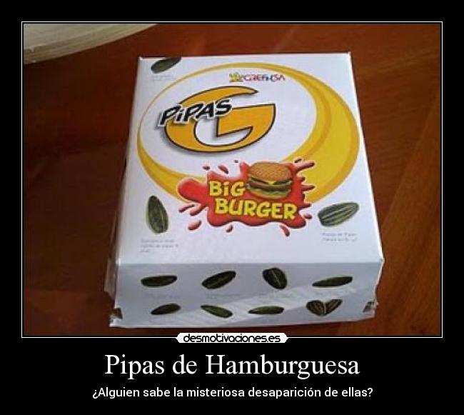 Pipas de Hamburguesa -