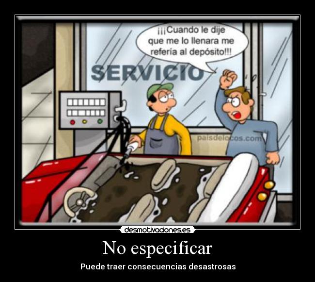 No especificar -
