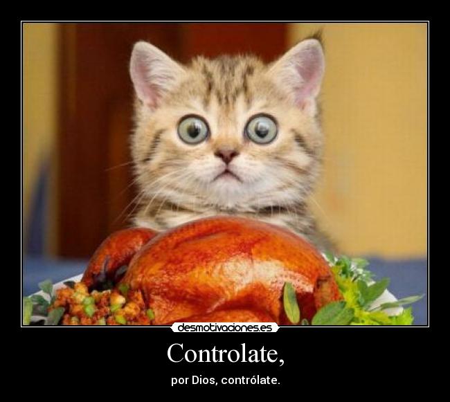 Controlate, - por Dios, contrólate.