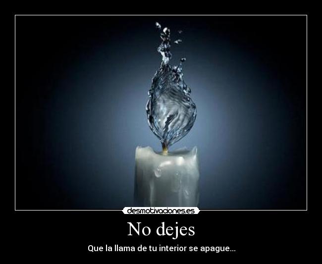 No dejes -