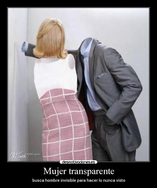 carteles mujer hombre invisible desmotivaciones