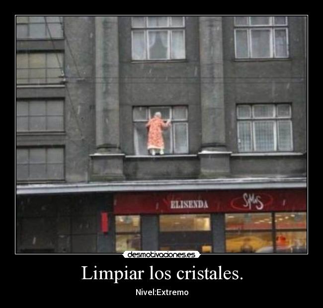 Limpiar los cristales. - 