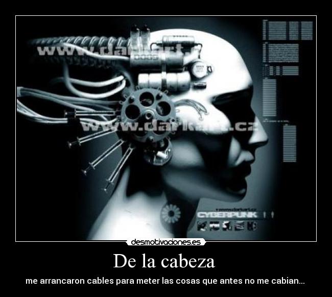 De la cabeza -