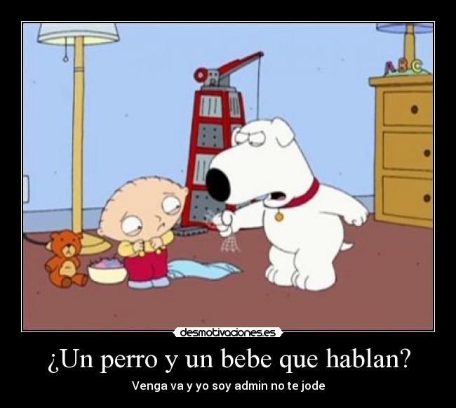 ¿Un perro y un bebe que hablan? -