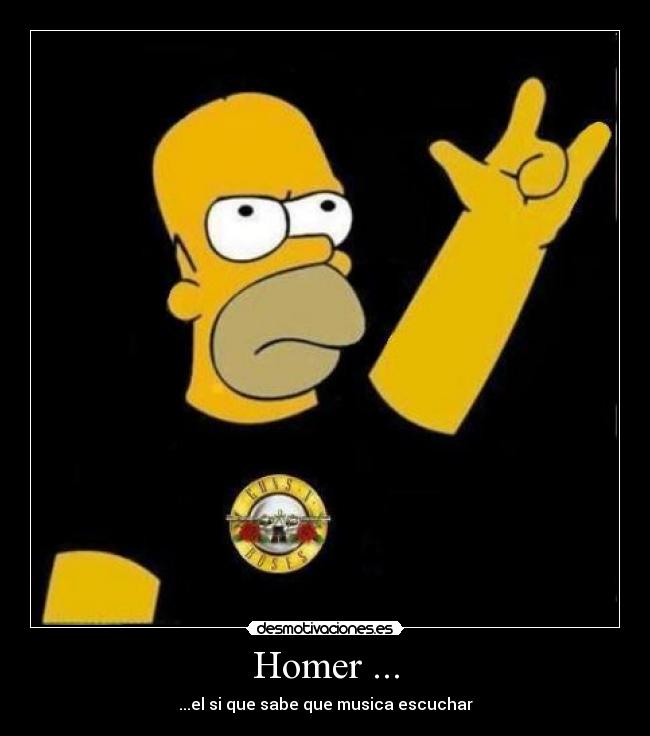 Homer ... - ...el si que sabe que musica escuchar