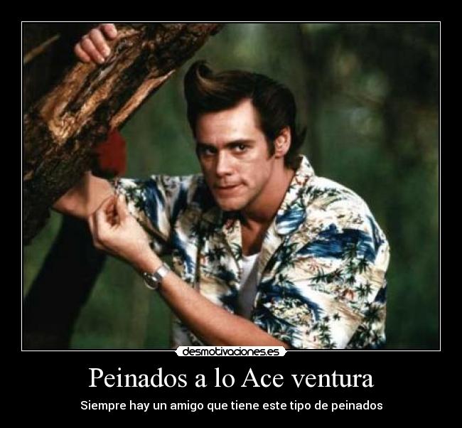 Peinados a lo Ace ventura - 
