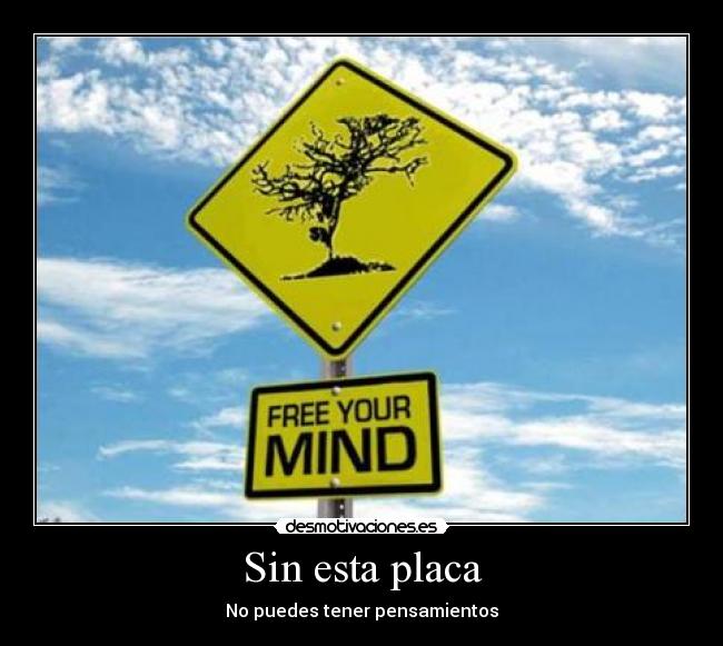 Sin esta placa - 