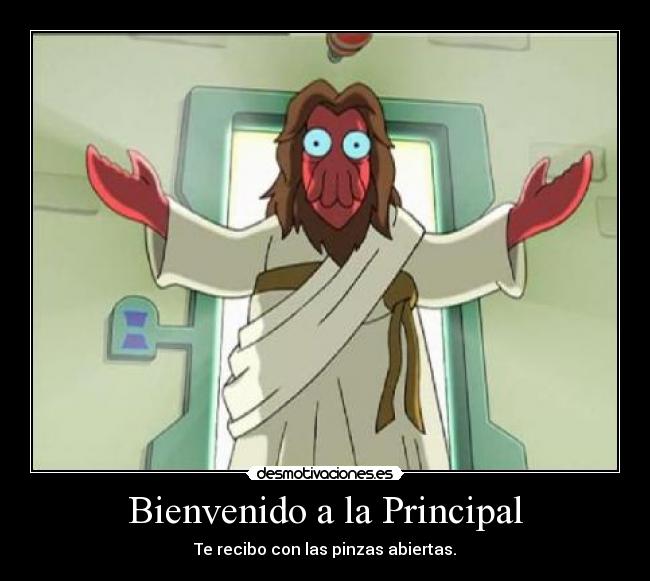 Bienvenido a la Principal -