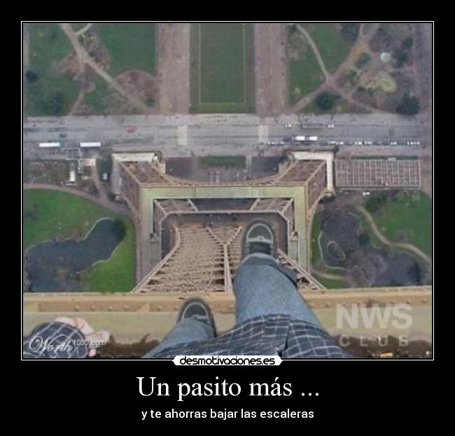 carteles torre torre eiffel altura desmotivaciones