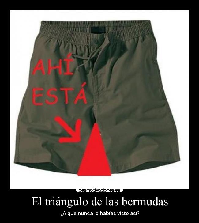 El triángulo de las bermudas - ¿A que nunca lo habías visto así?