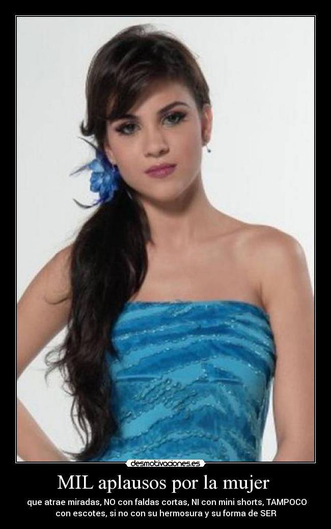MIL aplausos por la mujer -